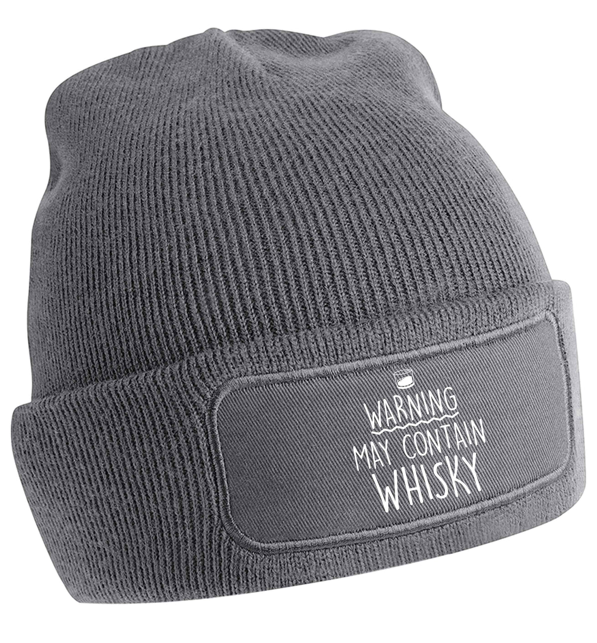 Warning may contain whisky | Beanie hat