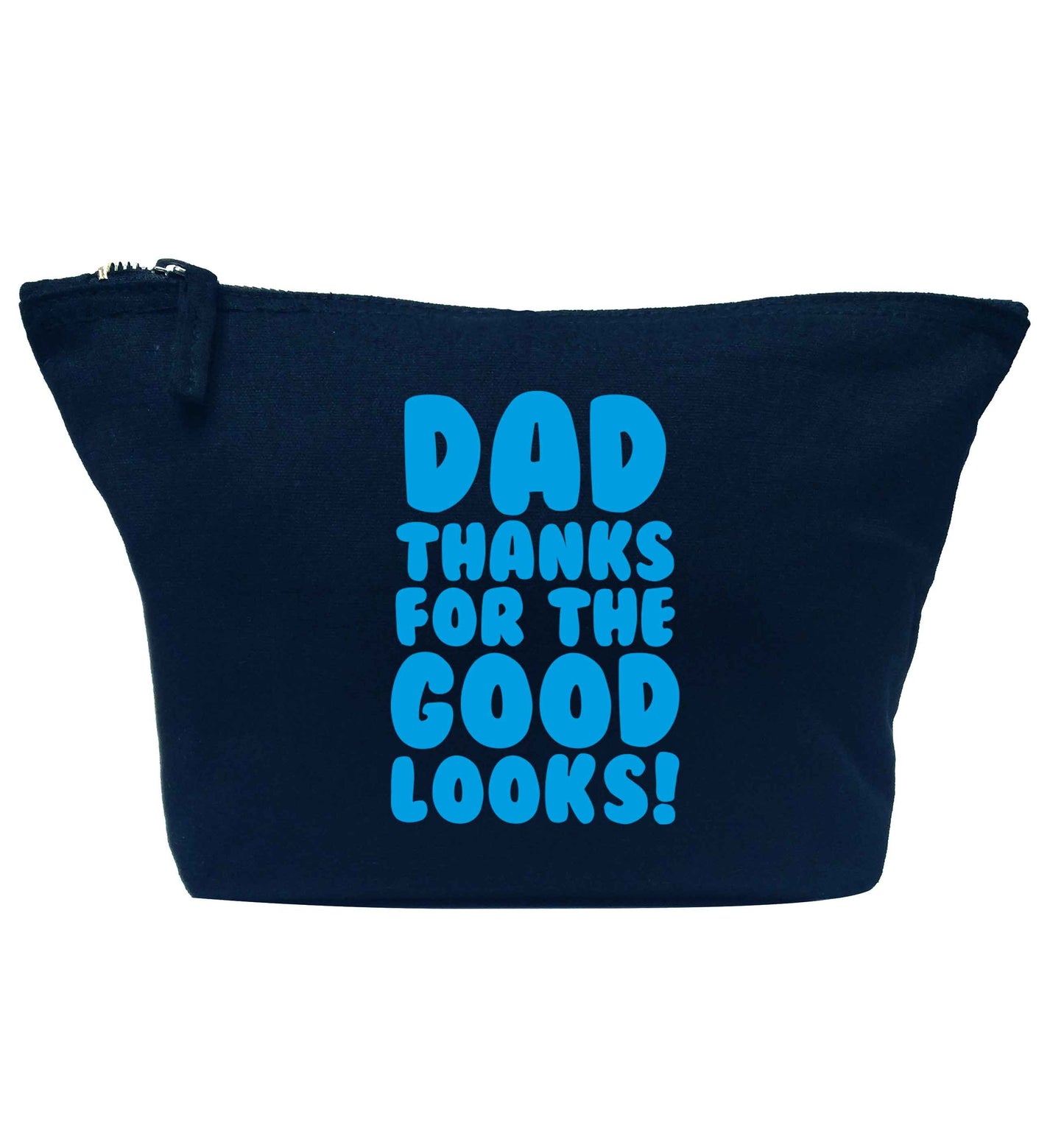 Dad thanks for the good looks navy makeup bag