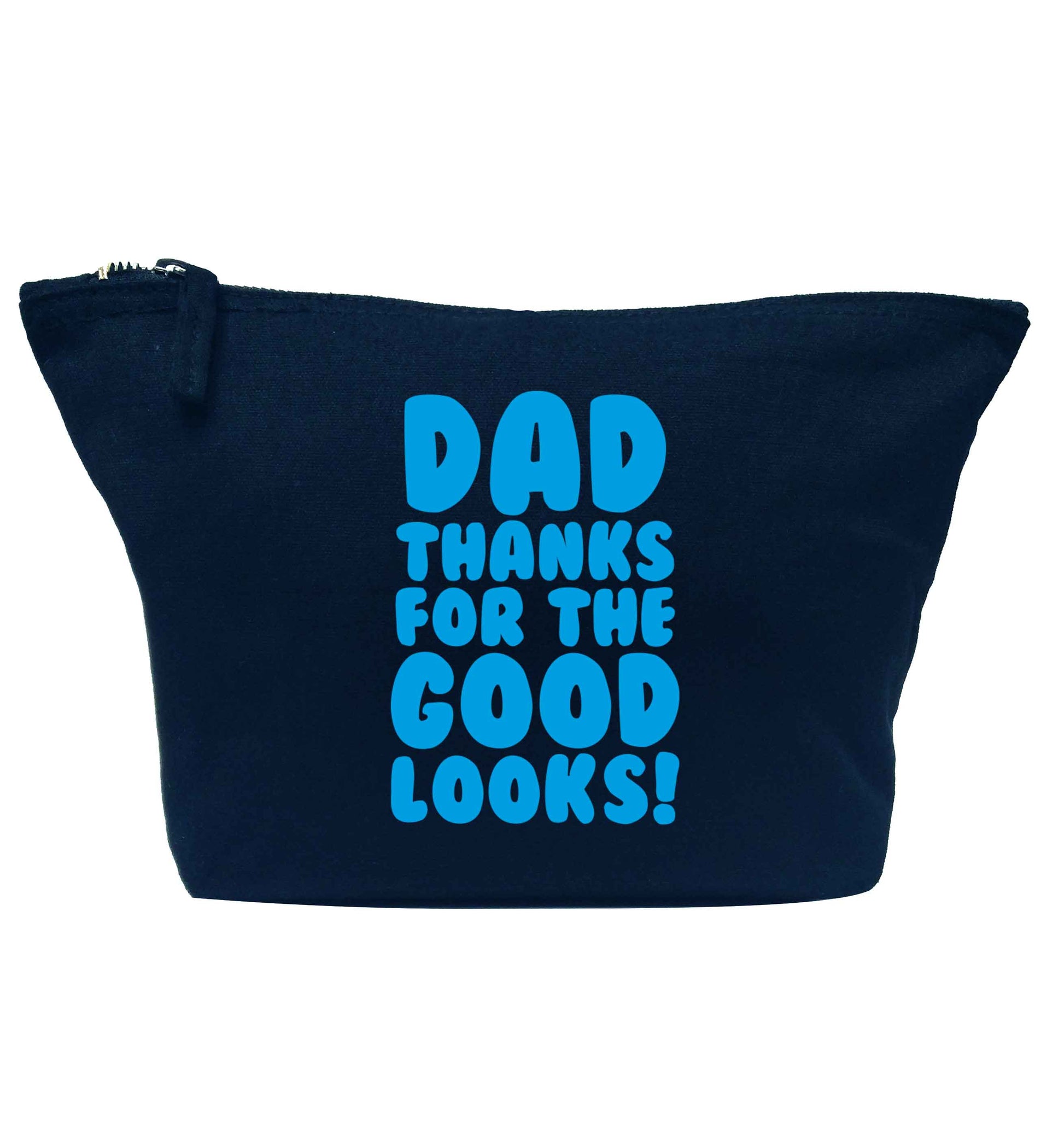Dad thanks for the good looks navy makeup bag