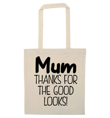 Mum thanks for the good looks! natural tote bag