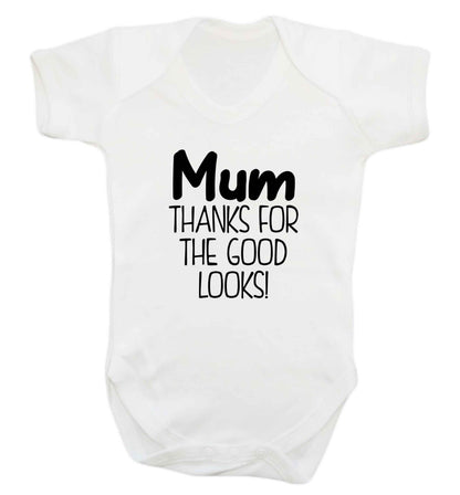 Mum thanks for the good looks! baby vest white 18-24 months