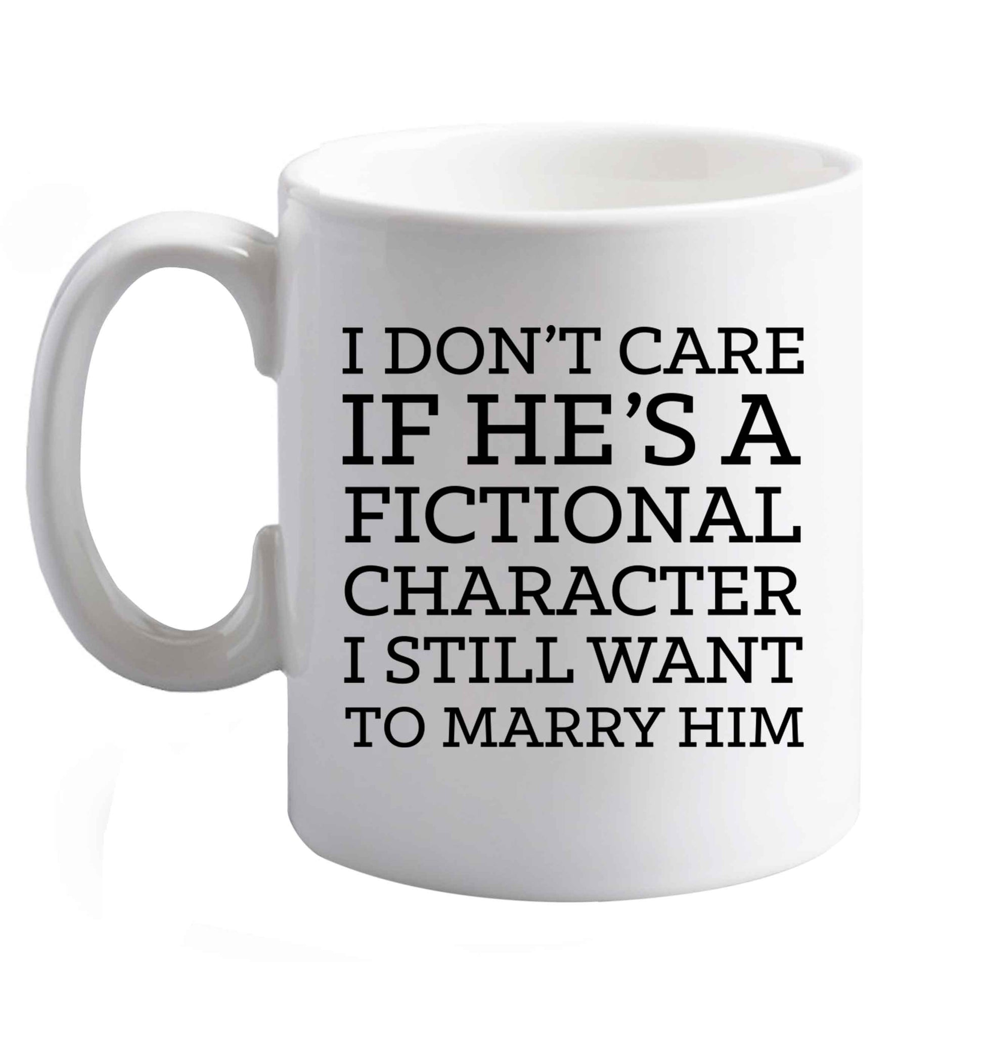 10 oz Favourite Type Pan Pancake ceramic mug right handed