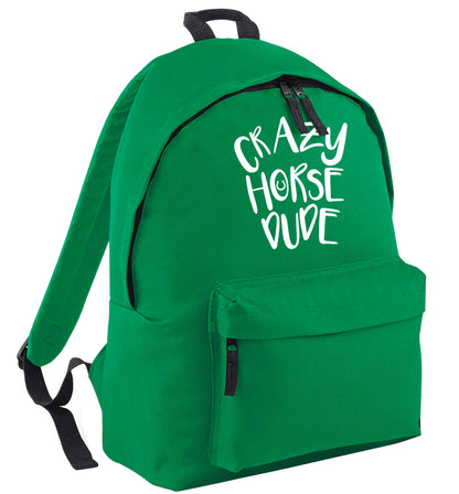 Crazy horse dude green adults backpack