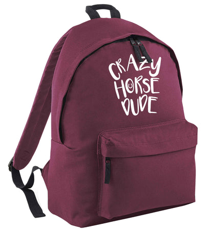 Crazy horse dude black adults backpack