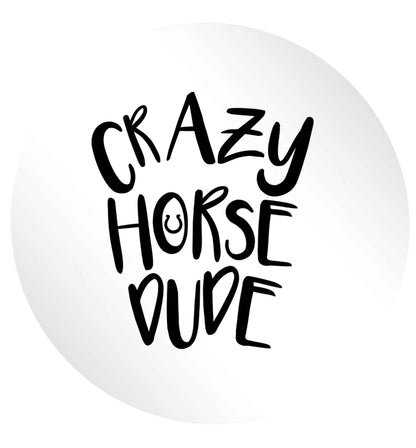 Crazy horse dude 24 @ 45mm matt circle stickers