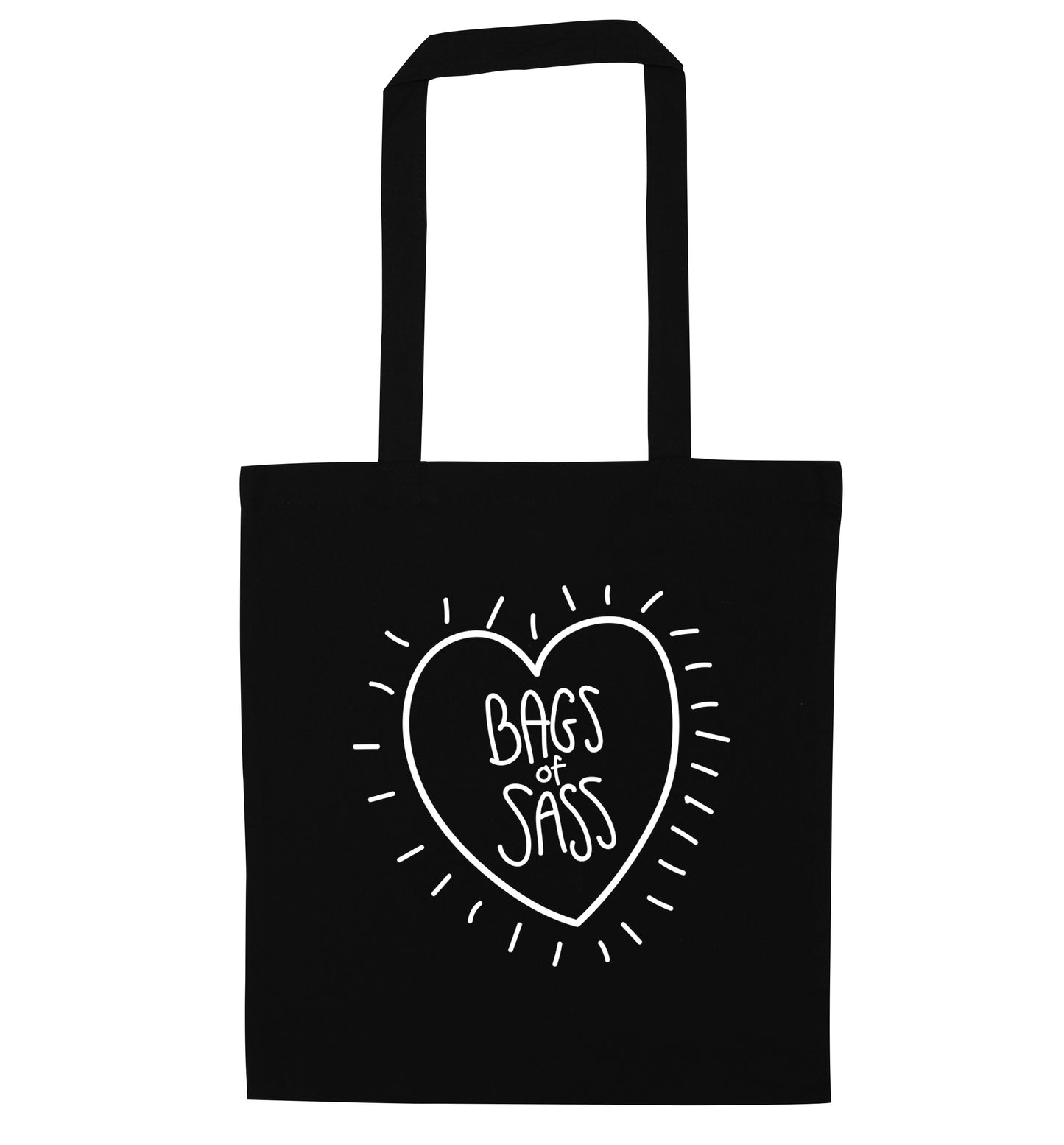 Bags of sass black tote bag
