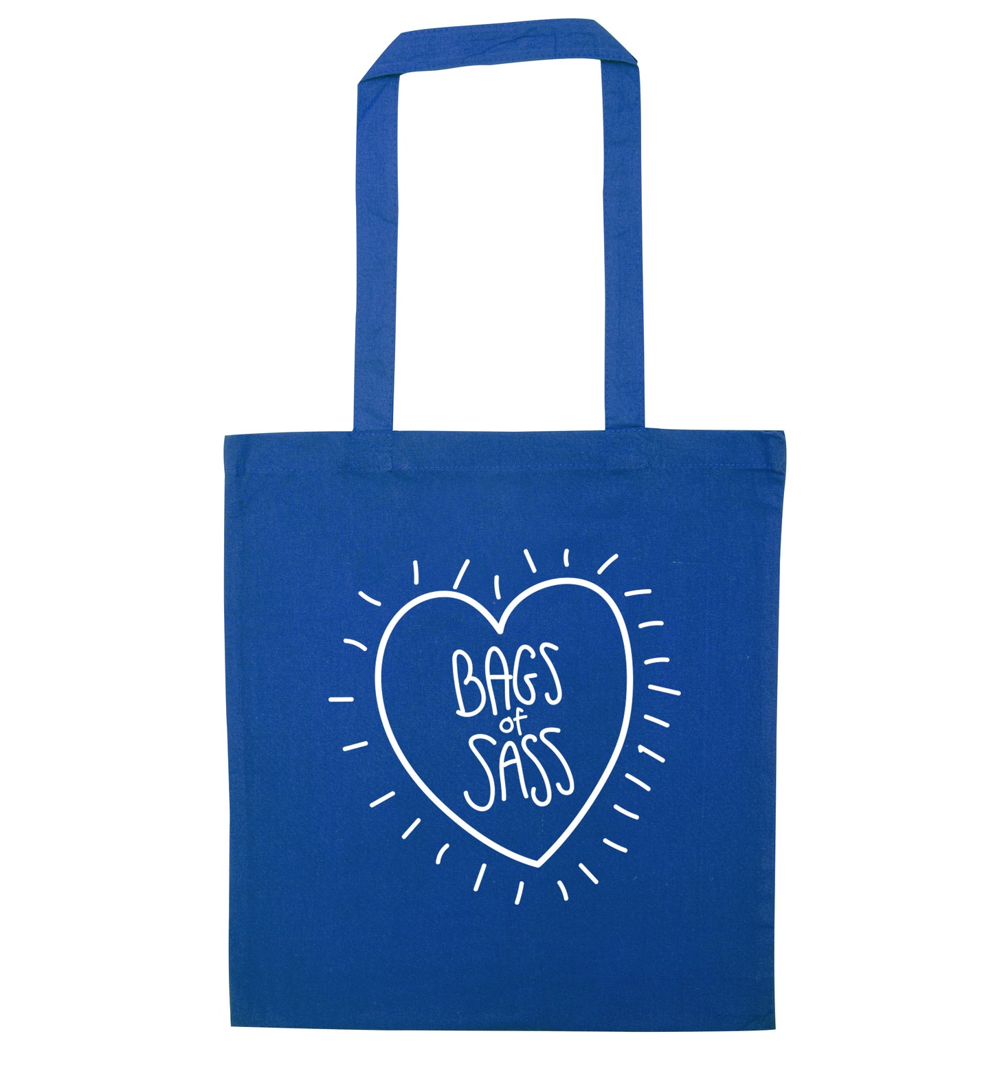 Bags of sass blue tote bag
