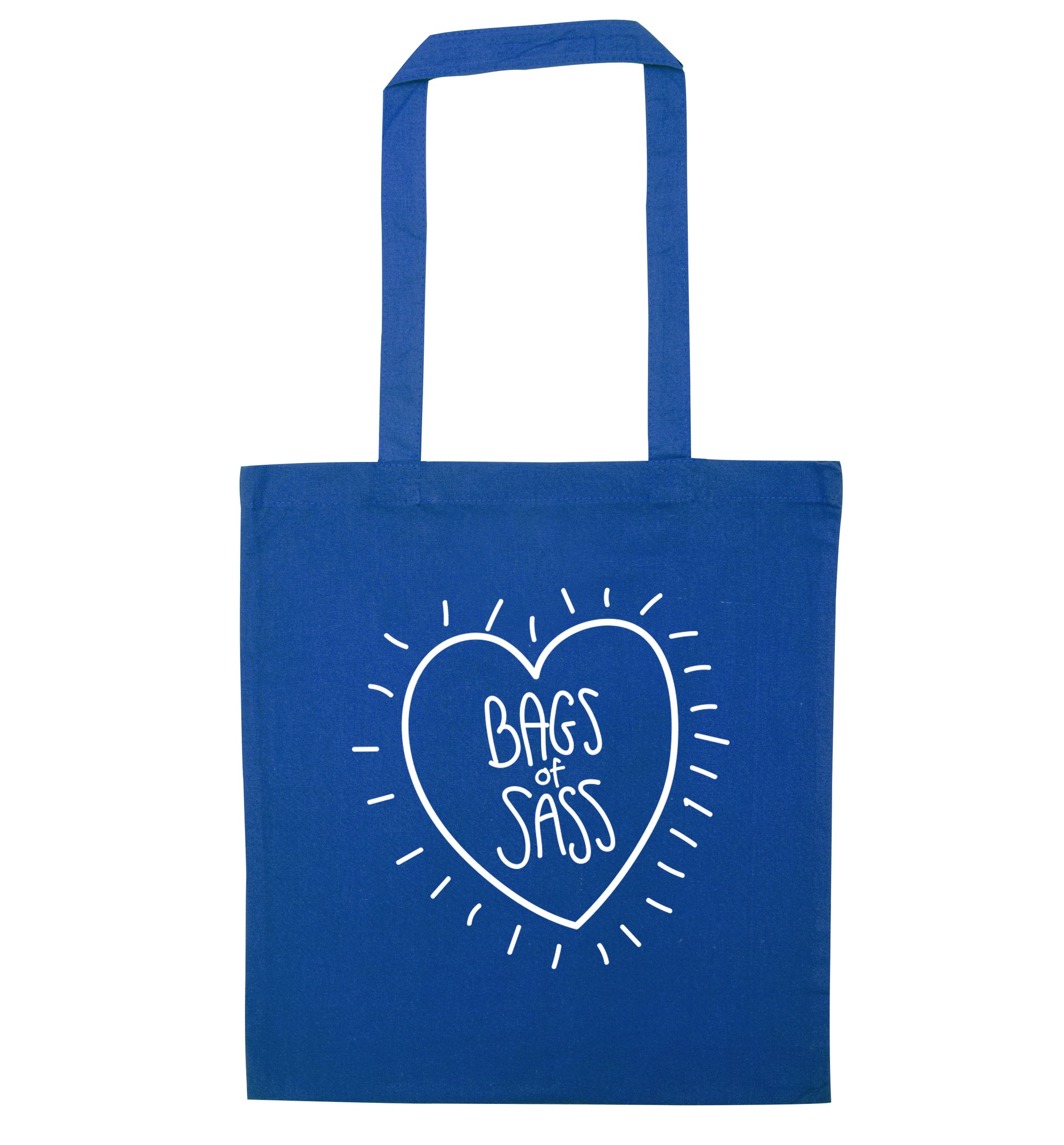 Bags of sass blue tote bag