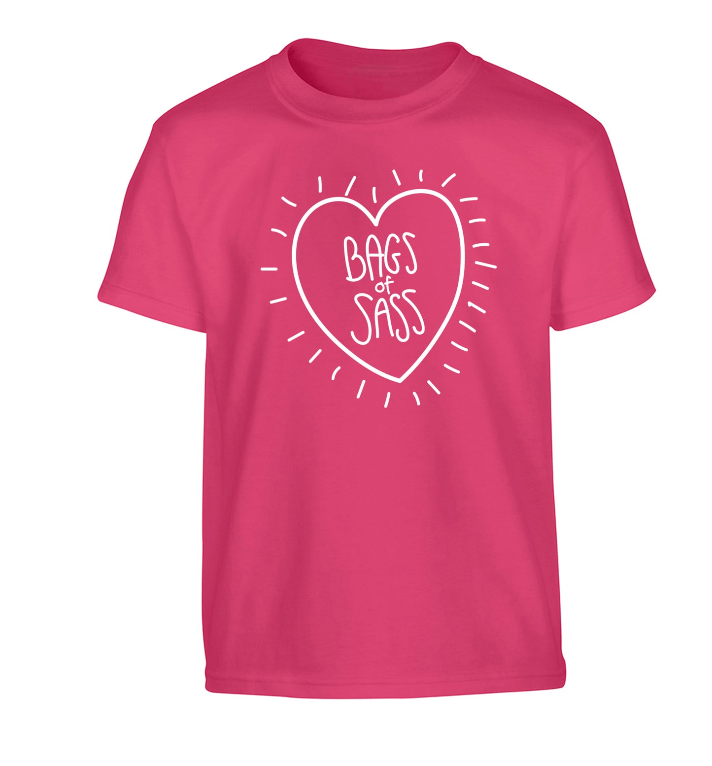 Bags of sass Children's pink Tshirt 12-14 Years