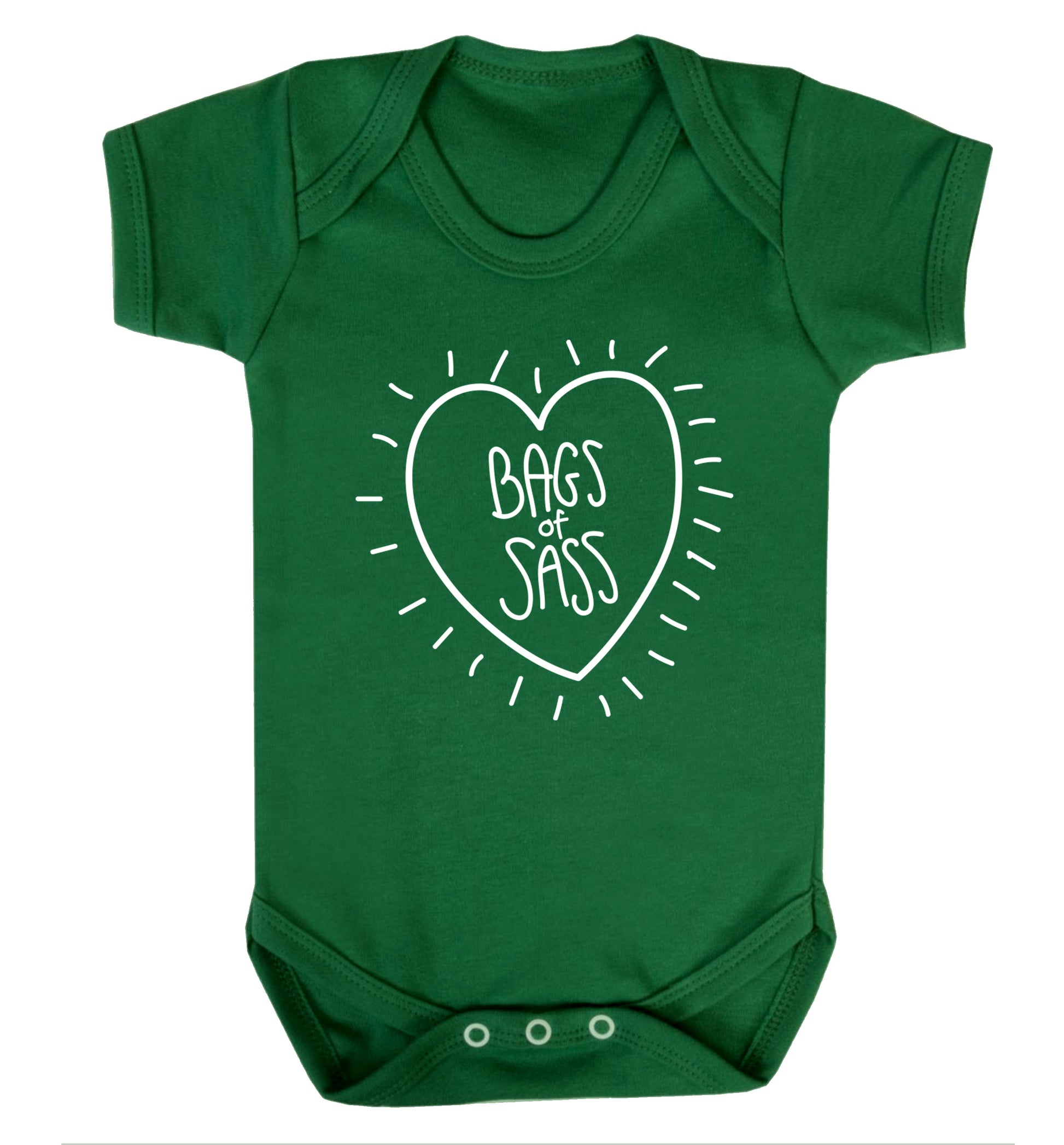 Bags of sass Baby Vest green 18-24 months