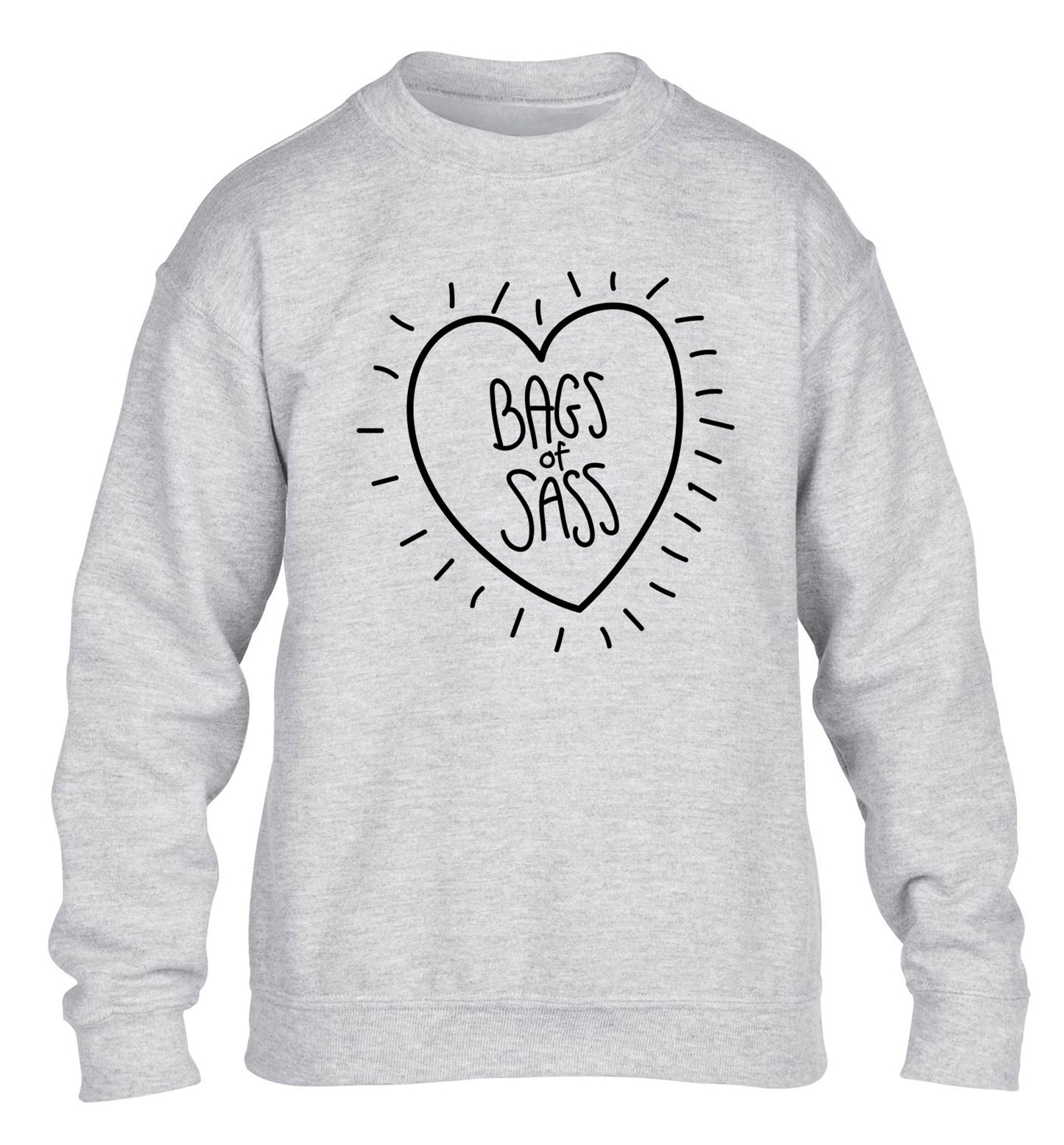 Bags of sass children's grey sweater 12-14 Years