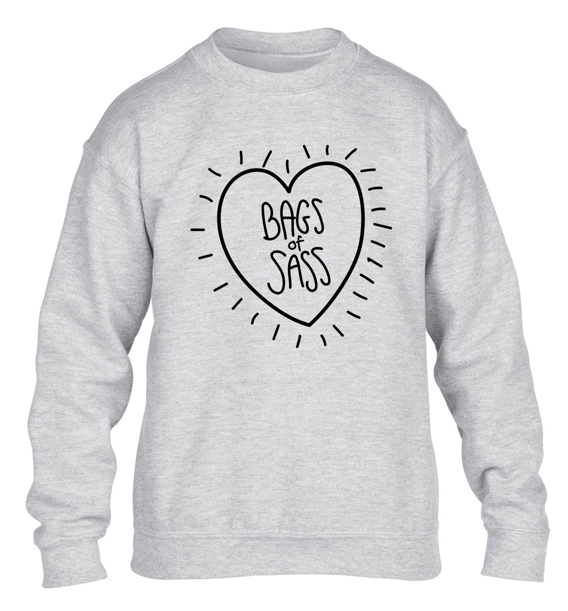 Bags of sass children's grey sweater 12-14 Years