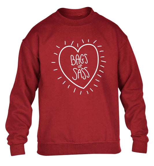 Bags of sass children's grey sweater 12-14 Years