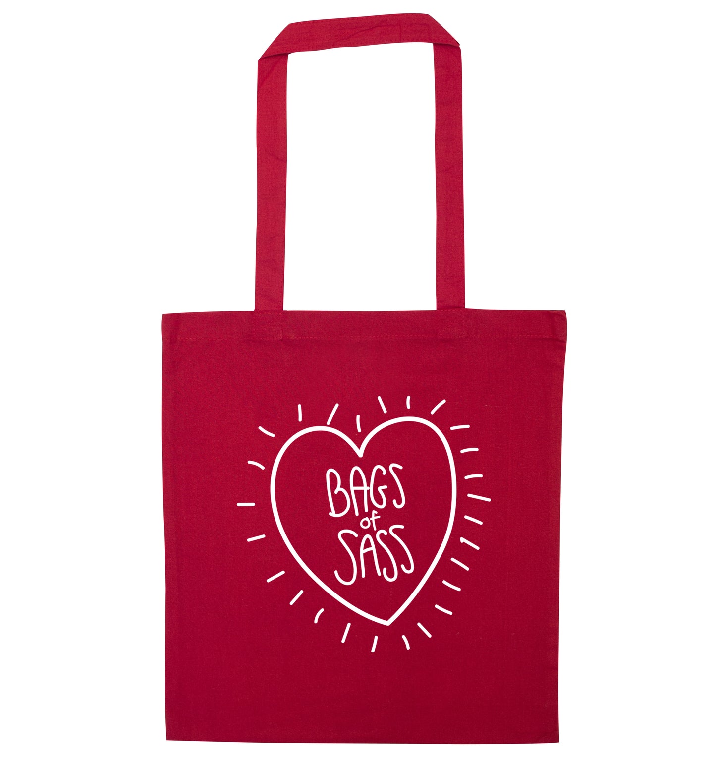 Bags of sass red tote bag