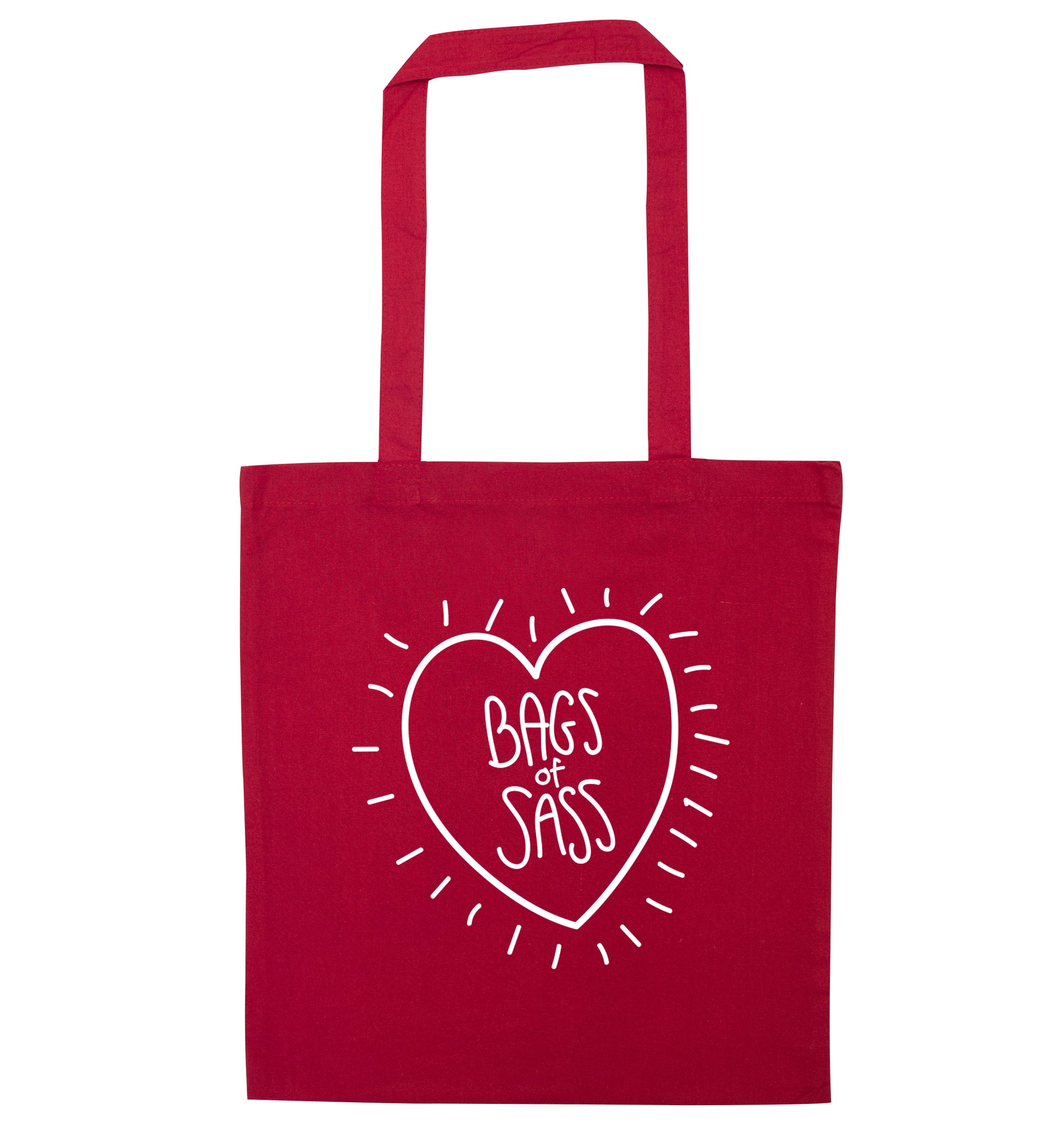 Bags of sass red tote bag