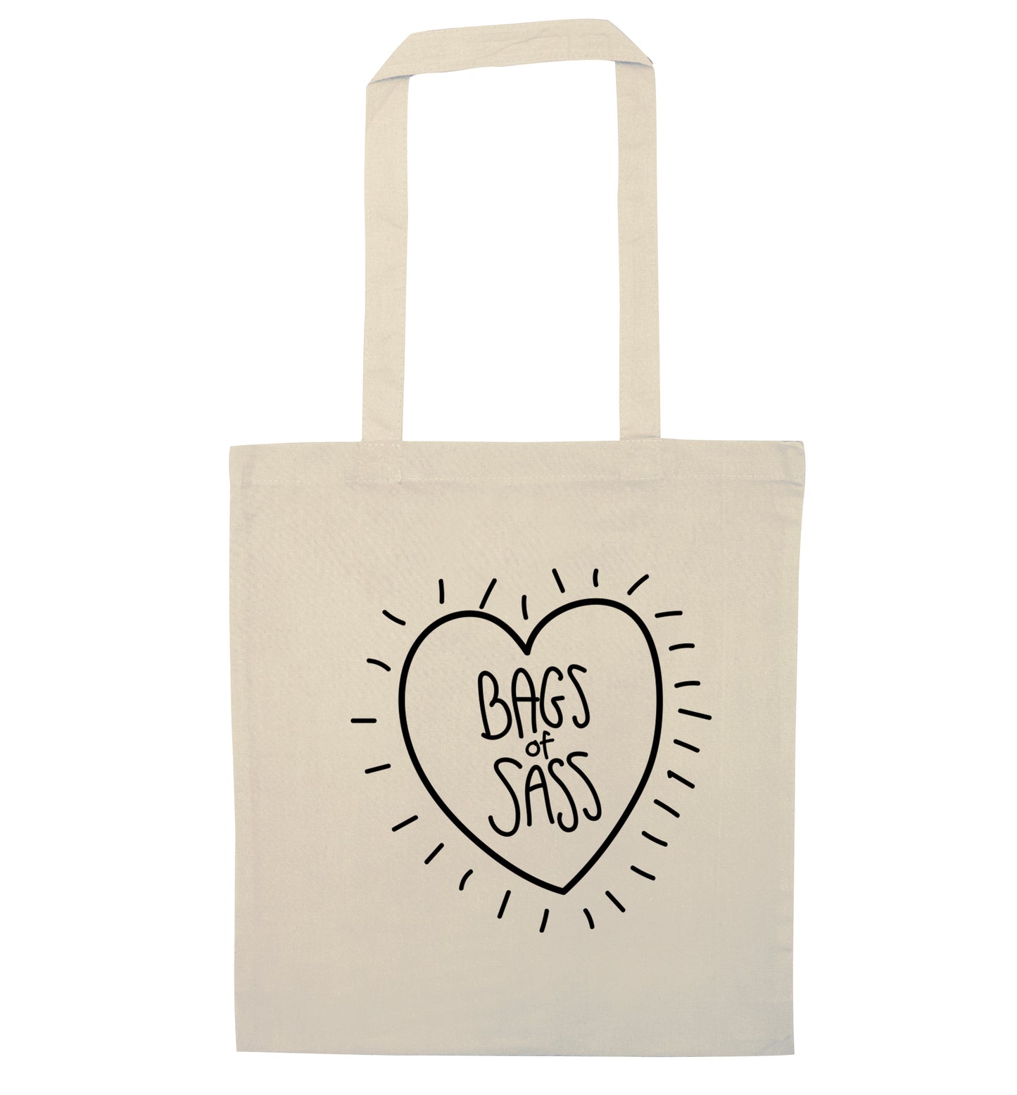 Bags of sass natural tote bag