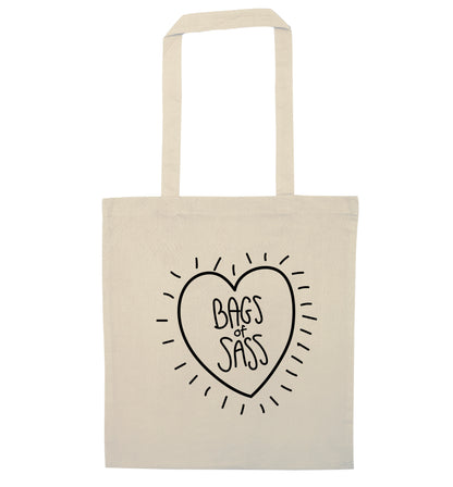 Bags of sass natural tote bag