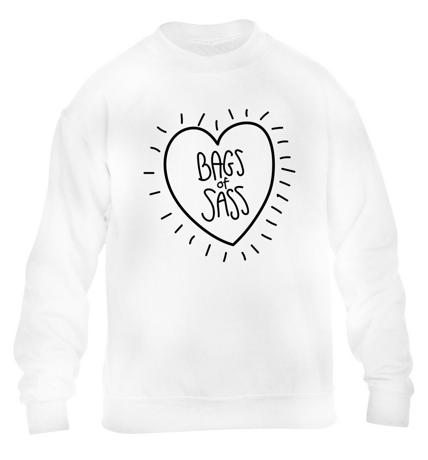 Bags of sass children's white sweater 12-14 Years