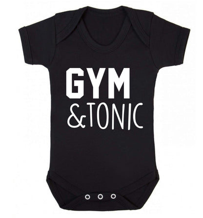 Gym and tonic Baby Vest black 18-24 months