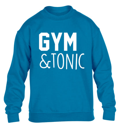 Gym and tonic children's blue sweater 12-14 Years