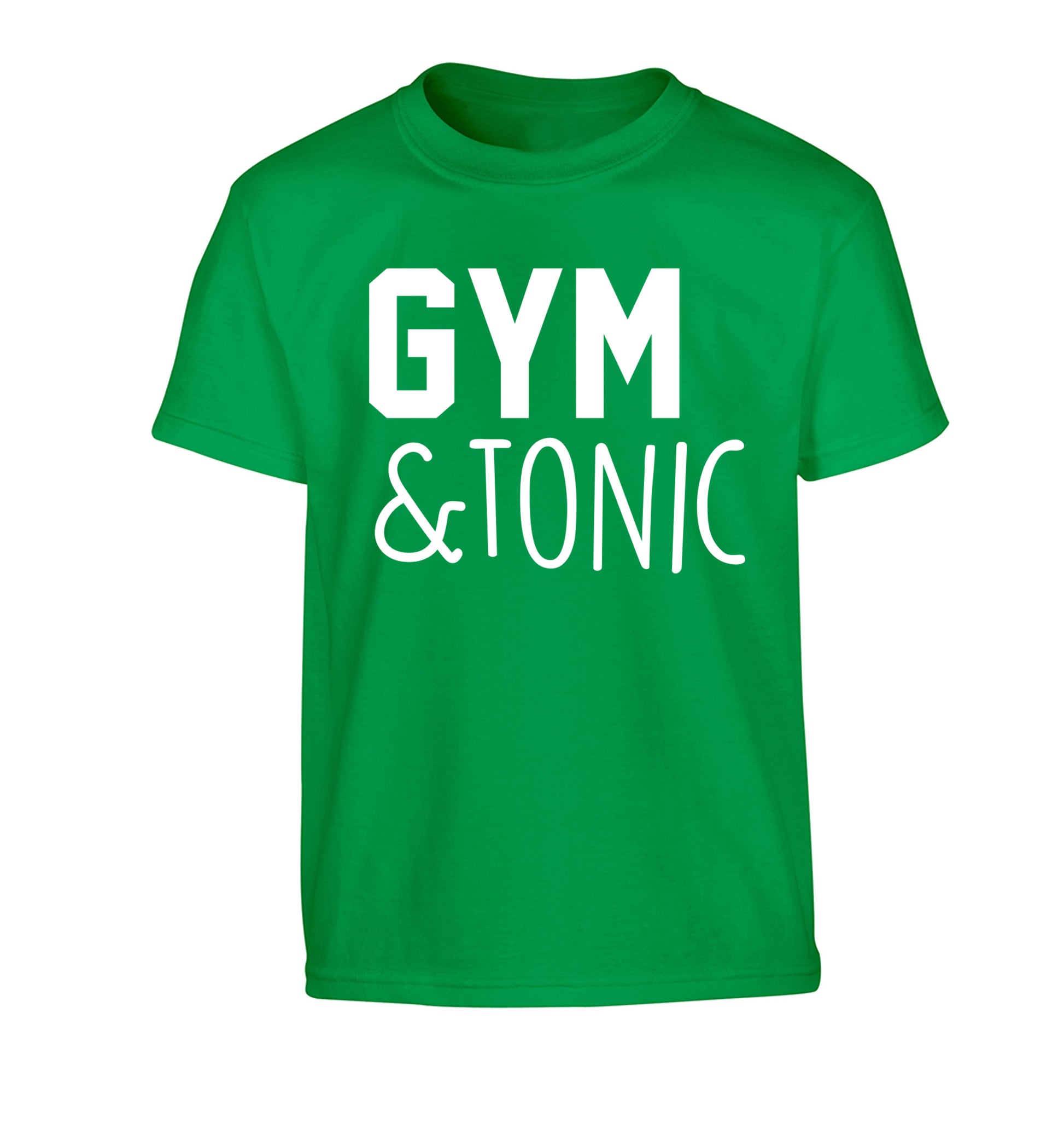 Gym and tonic Children's green Tshirt 12-14 Years