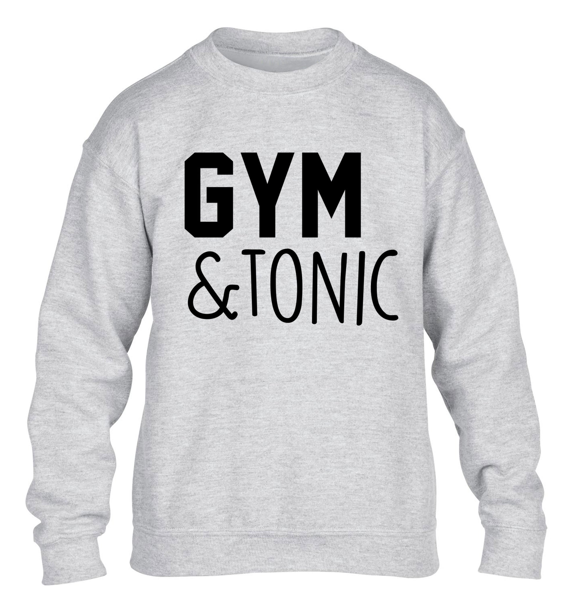 Gym and tonic children's grey sweater 12-14 Years