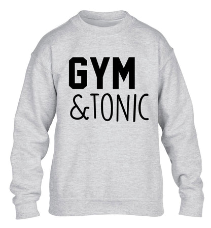 Gym and tonic children's grey sweater 12-14 Years