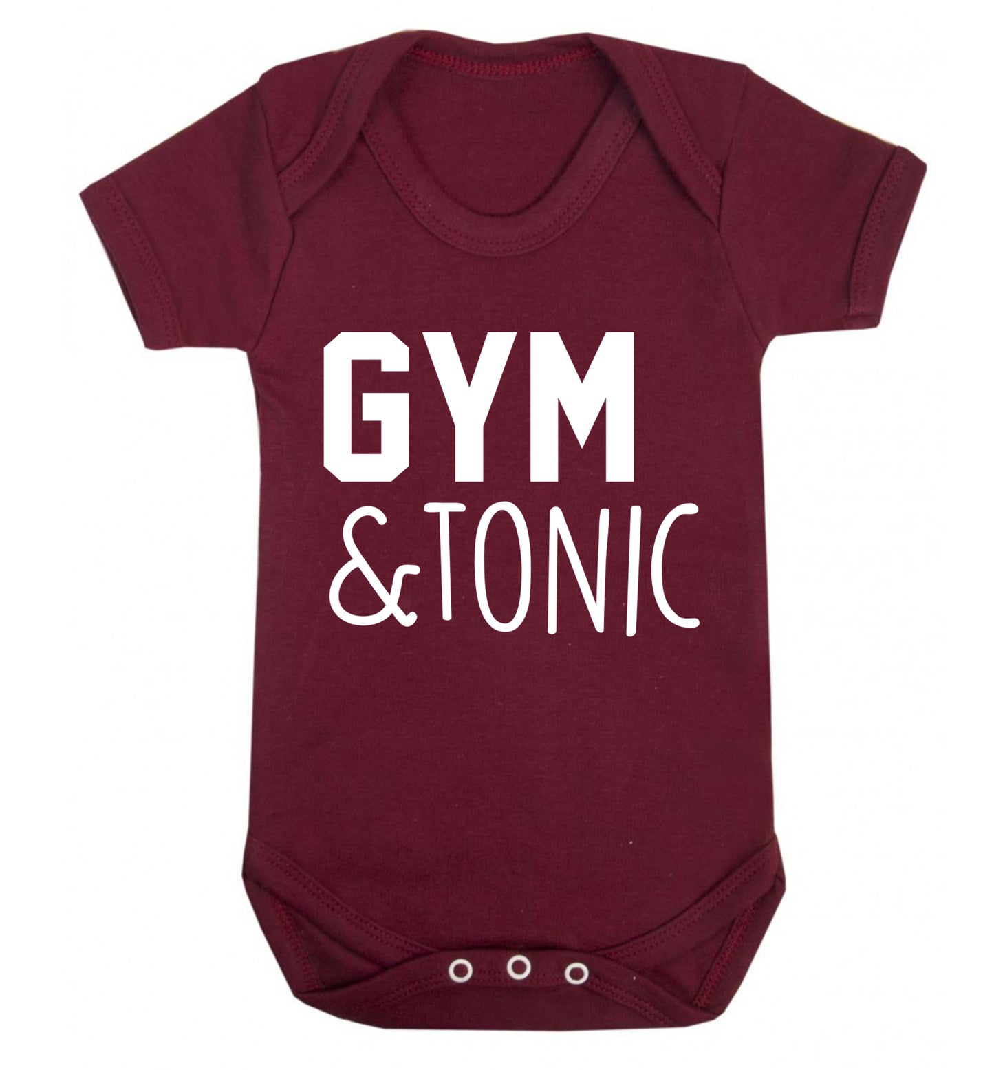 Gym and tonic Baby Vest maroon 18-24 months