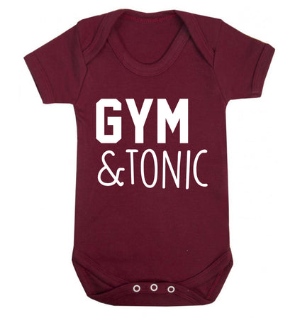Gym and tonic Baby Vest maroon 18-24 months