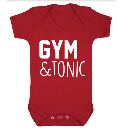 Gym and tonic Baby Vest red 18-24 months