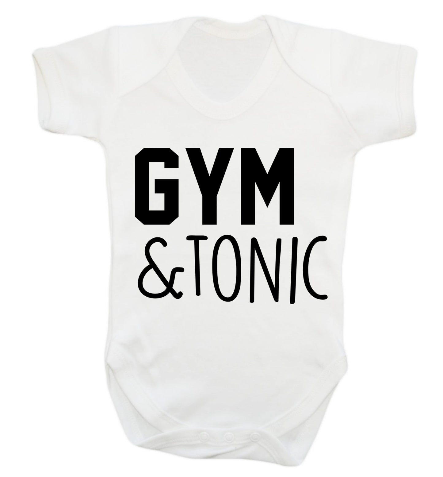 Gym and tonic Baby Vest white 18-24 months