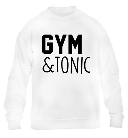 Gym and tonic children's white sweater 12-14 Years