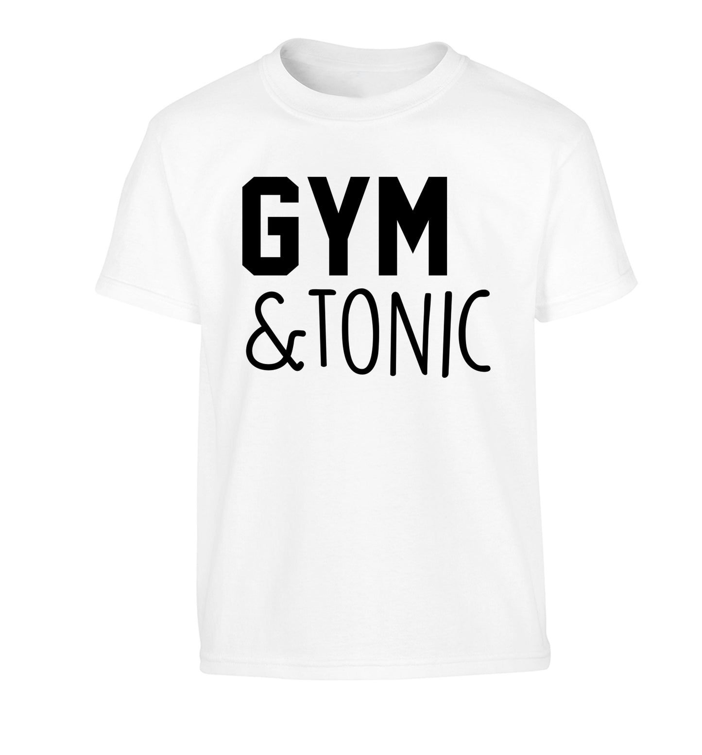 Gym and tonic Children's white Tshirt 12-14 Years