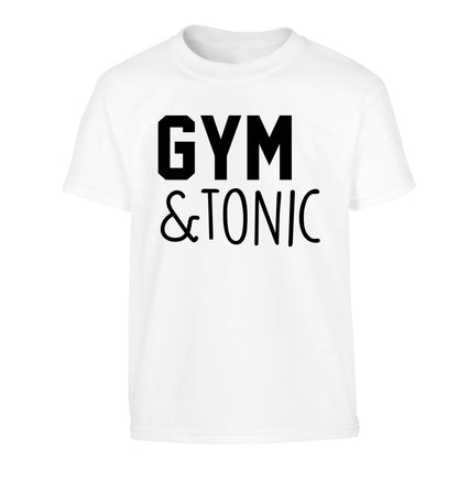 Gym and tonic Children's white Tshirt 12-14 Years
