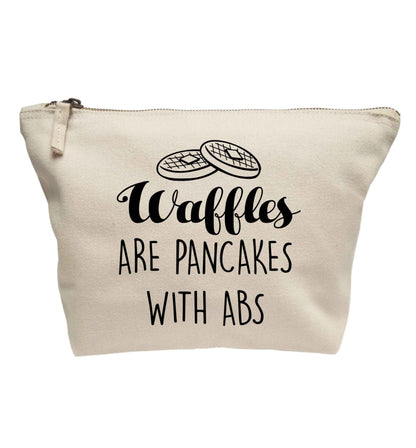 Waffles are just pancakes with abs | Makeup / wash bag