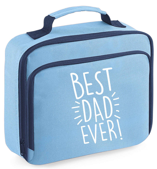Best dad ever! insulated blue lunch bag cooler