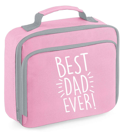 Best dad ever! insulated pink lunch bag cooler