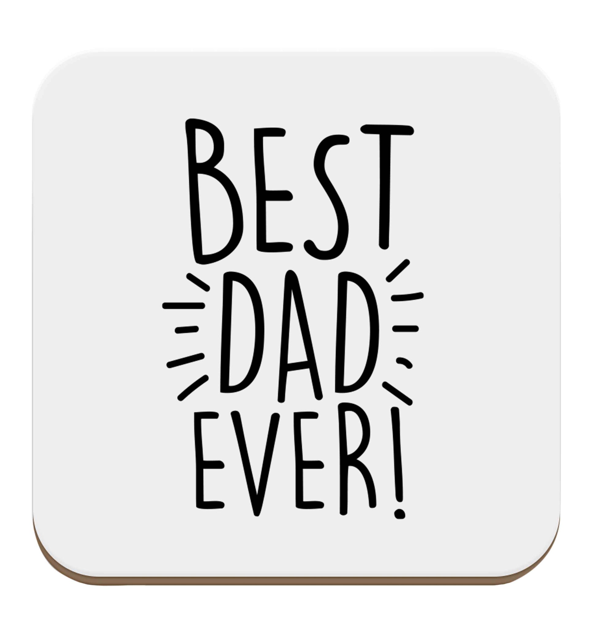Best dad ever! set of four coasters