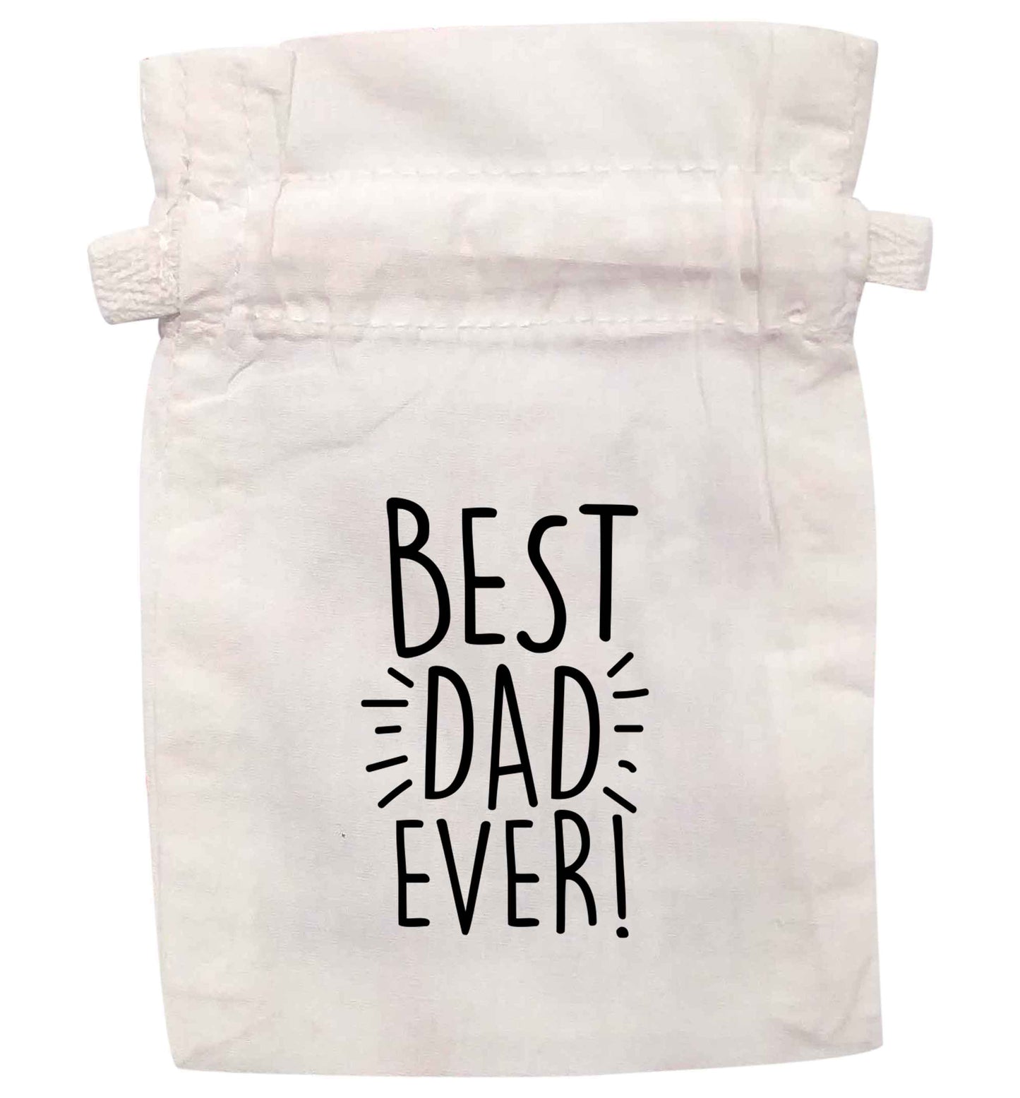 Best dad ever! | XS - L | Pouch / Drawstring bag / Sack | Organic Cotton | Bulk discounts available!