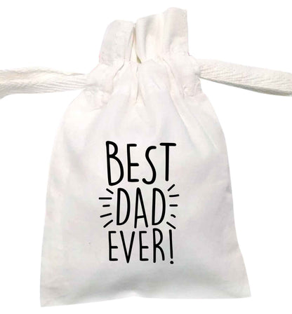 Best dad ever! | XS - L | Pouch / Drawstring bag / Sack | Organic Cotton | Bulk discounts available!