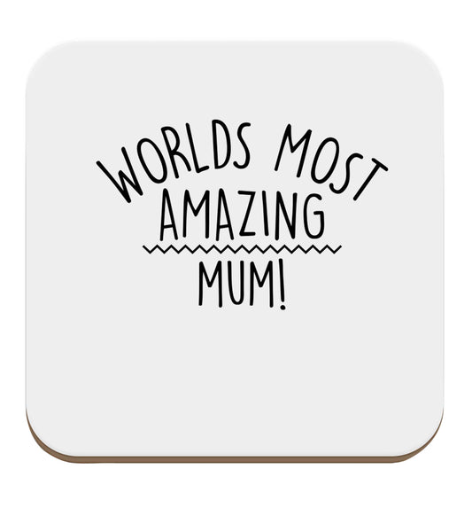 Worlds most amazing mum set of four coasters