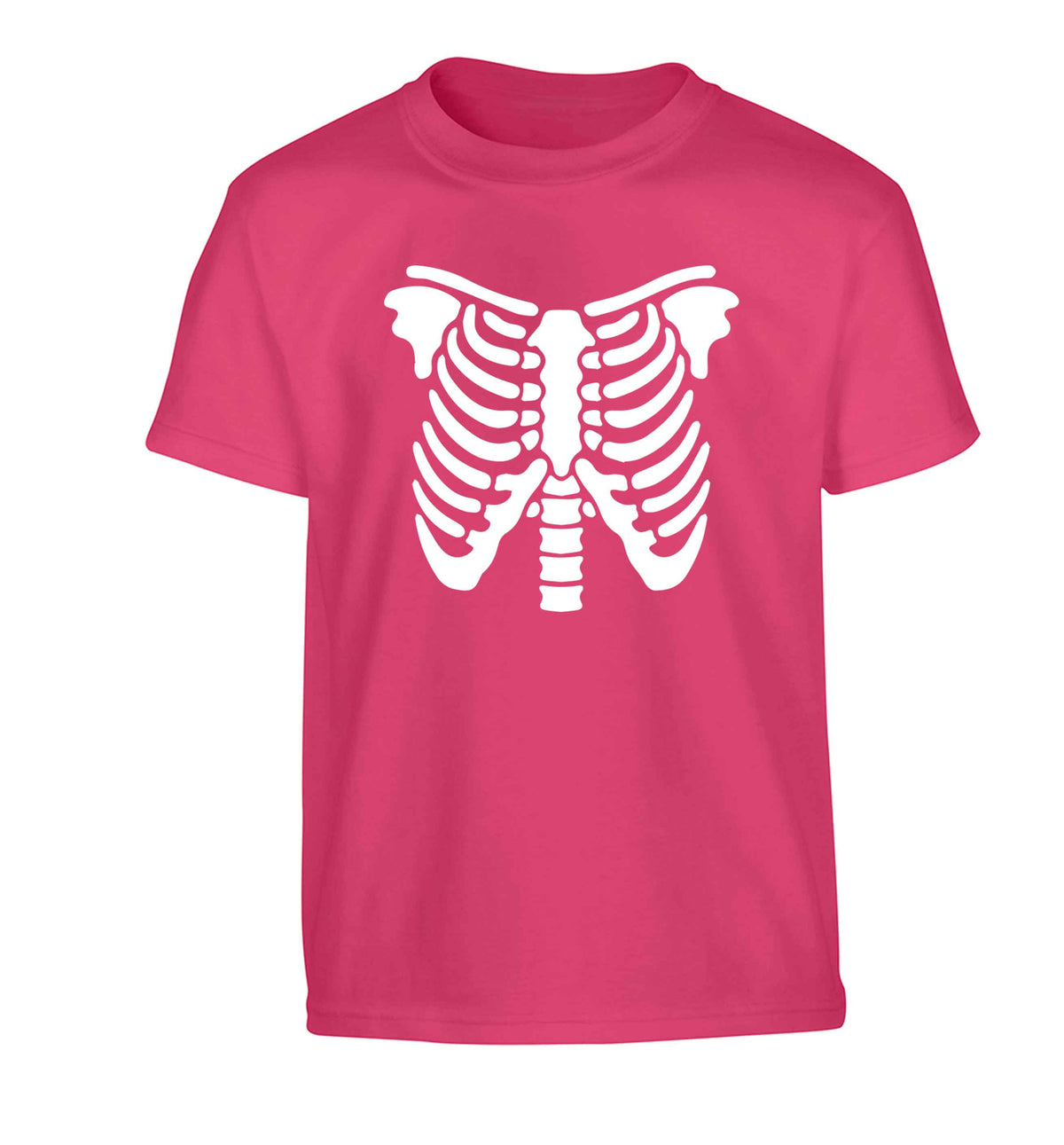Skeleton ribcage Children's pink Tshirt 12-13 Years