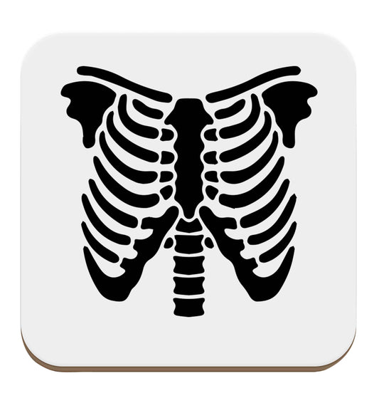 Skeleton ribcage set of four coasters