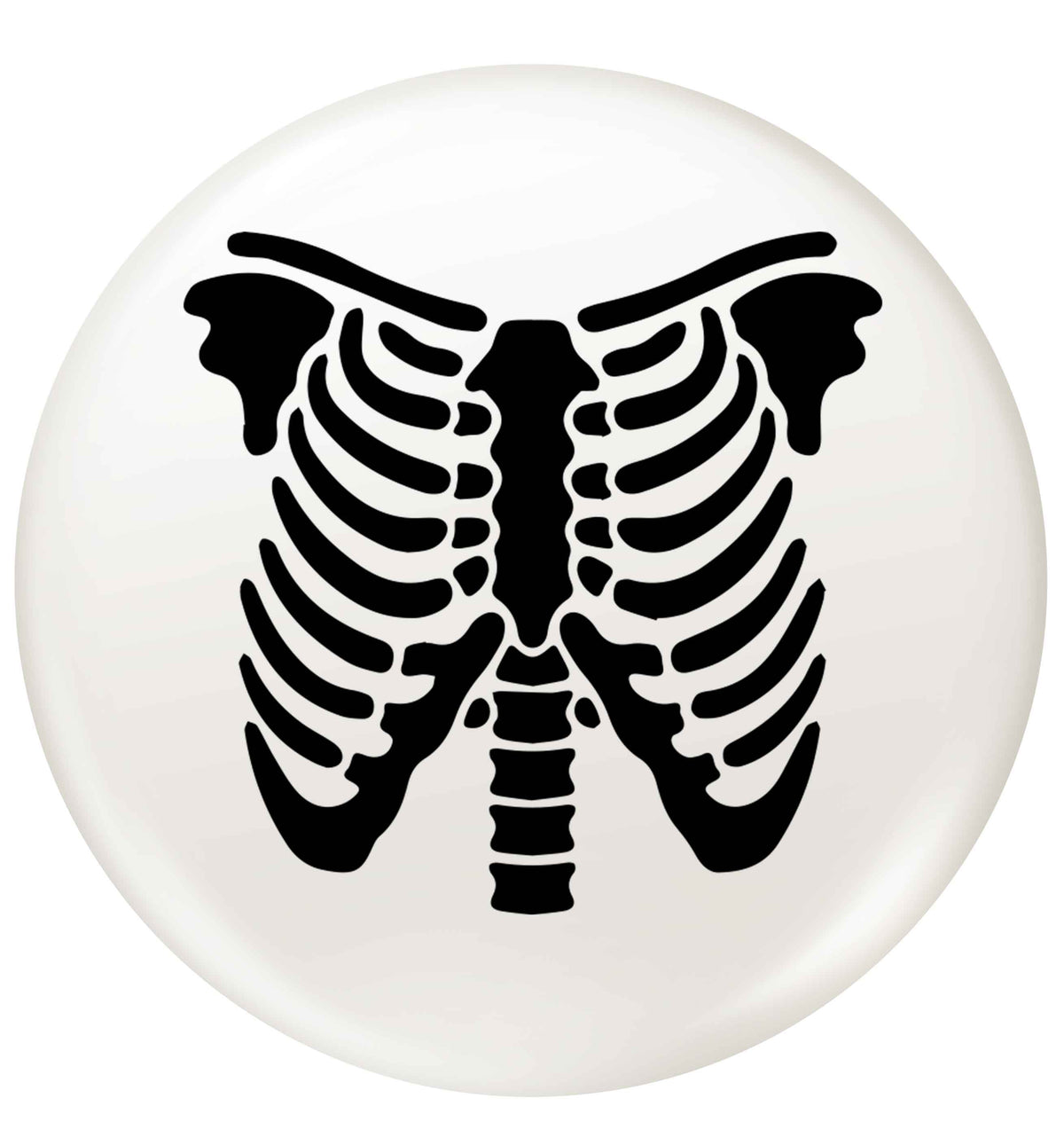 Skeleton ribcage small 25mm Pin badge
