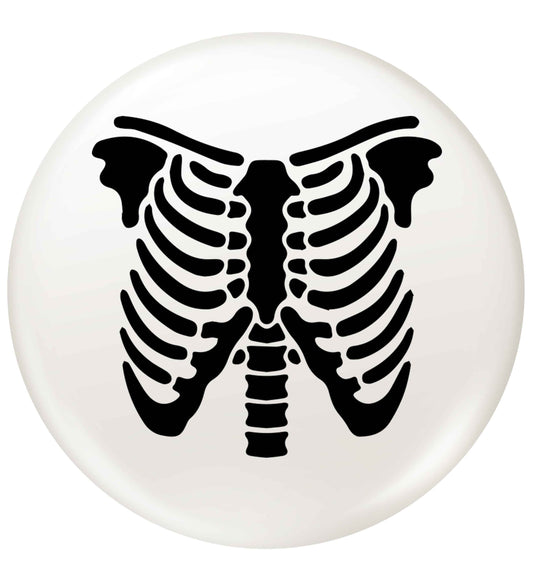 Skeleton ribcage small 25mm Pin badge