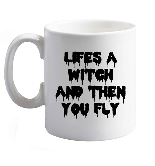 10 oz Favourite Type Pan Pancake ceramic mug right handed