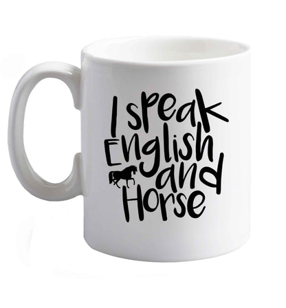 10 oz Favourite Type Pan Pancake ceramic mug right handed