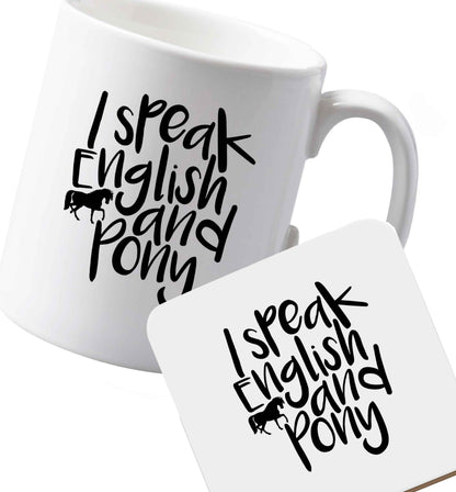 10 oz Ceramic mug and coaster Favourite Type Pan Pancake both sides