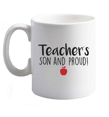10 oz Favourite Type Pan Pancake ceramic mug right handed