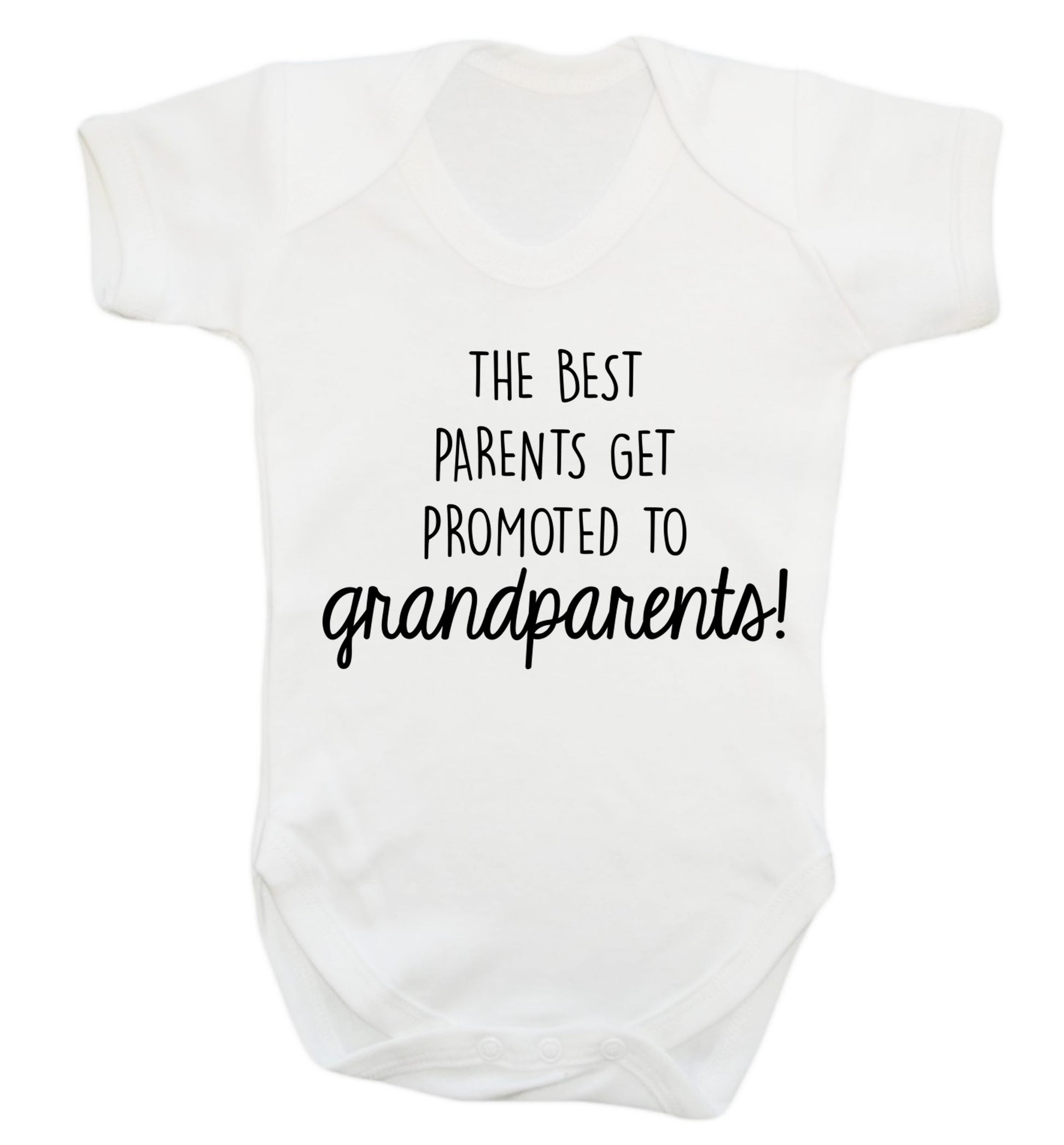 The best parents get promoted to grandparents Baby Vest white 18-24 months